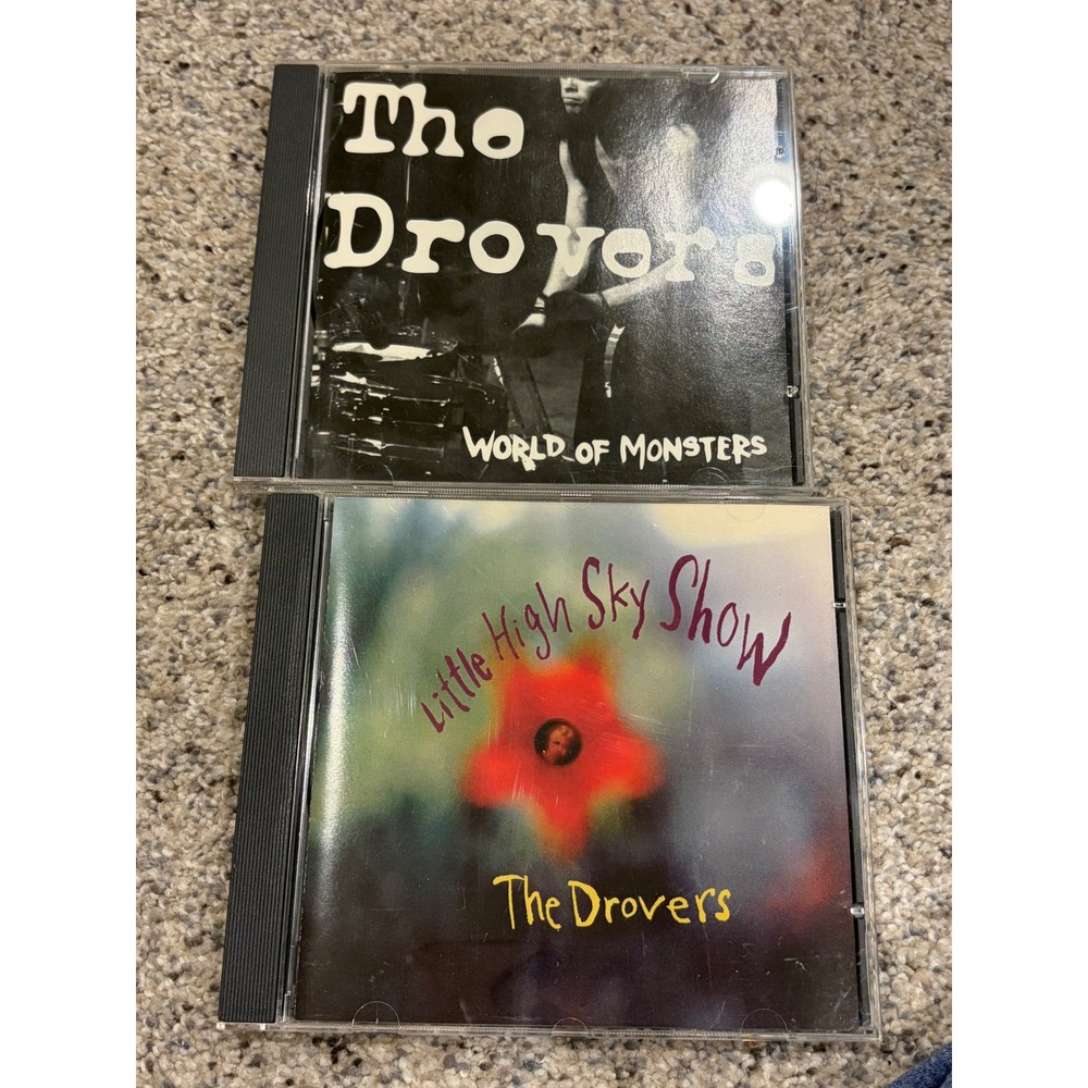 The Drovers CD Lot World of Monsters Little High Sky Show Celtic Rock 2 Disc Set